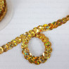 Sequins on tape 10 yards gold 3834