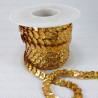 Sequins on tape 10 yards gold 3834