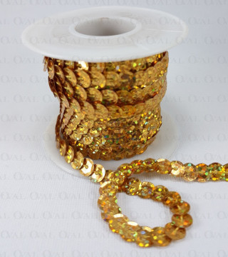Cekiny  na taśmie 10yard  złote  3834