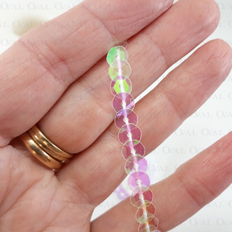 Cekiny  na taśmie 10yard  opalizujące  3835