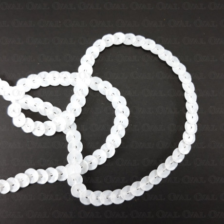 Cekiny  na taśmie 10yard  białe  208