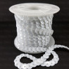Sequins on tape 10 yards white 208