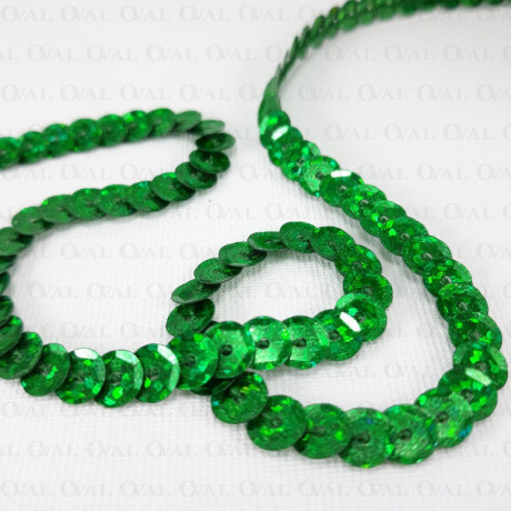 Cekiny  na taśmie 10yard  zieleń 211