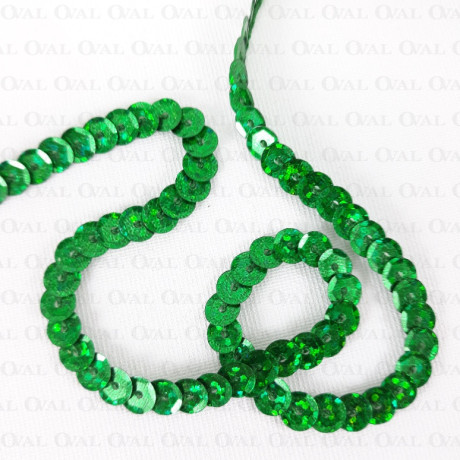 Cekiny  na taśmie 10yard  zieleń 211