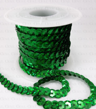 Cekiny  na taśmie 10yard  zieleń 211