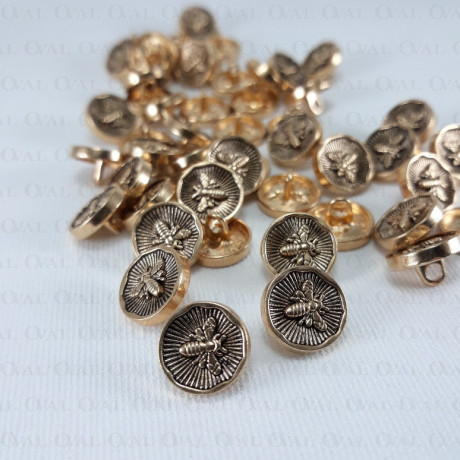 Metal button 11, 15, 22, 25mm / 10 or 100 pcs 620