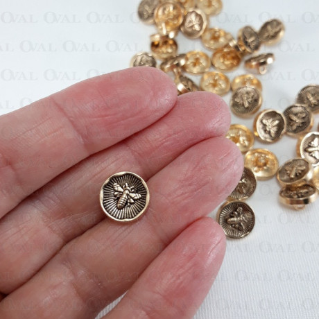 Metal button 11, 15, 22, 25mm / 10 or 100 pcs 620