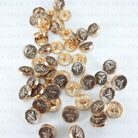 Metal button 11, 15, 22, 25mm / 10 or 100 pcs 620
