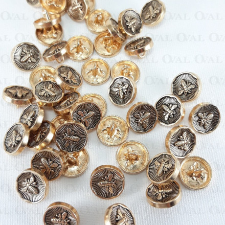 Metal button 11, 15, 22, 25mm / 10 or 100 pcs 620