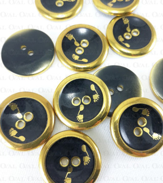 Plastic button 28mm/1pc 578