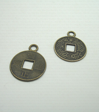 Decorative metal pendant – pack of 10 pcs, no. 1150