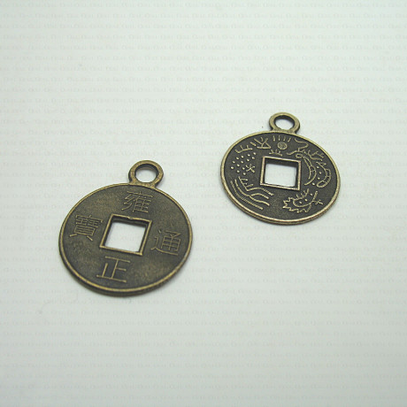 Decorative metal pendant – pack of 10 pcs, no. 1150