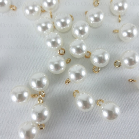 Pearl button 10mm/144pcs 3850