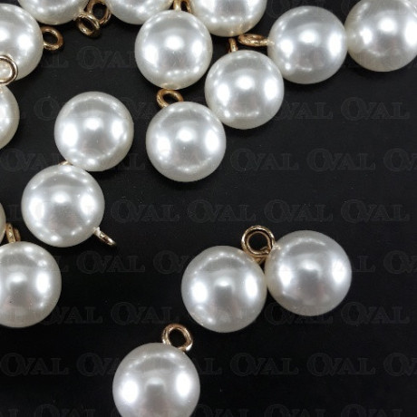 Pearl button 10mm/144pcs 3850