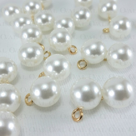 Pearl button 10mm/144pcs 3850