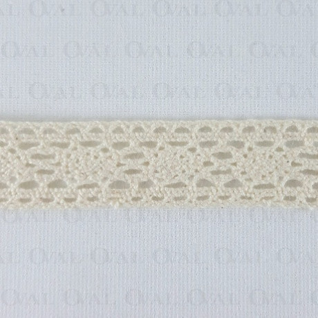 Koronka bawełniana 18mm /20 yard ecru   3857