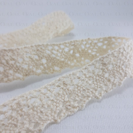 Cotton lace 16mm / 20 yards ecru 3861