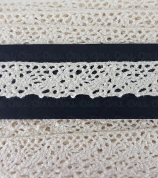 Koronka bawełniana 16mm /20 yard ecru   3861