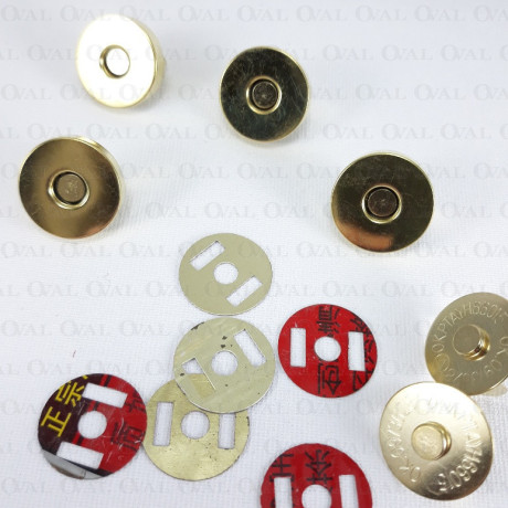 Magnetic gold clasp / 10 or 100 pcs 3864