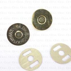 Zapięcie magnetyczne złote/ 10szt 3864 Zapięcie magnetyczne złote/ 10szt 3864