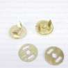 Magnetic gold clasp / 10 or 100 pcs 3864