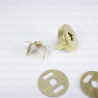 Magnetic gold clasp / 10 or 100 pcs 3864