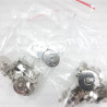 Silver magnetic clasp / 10 or 100 pcs 3865