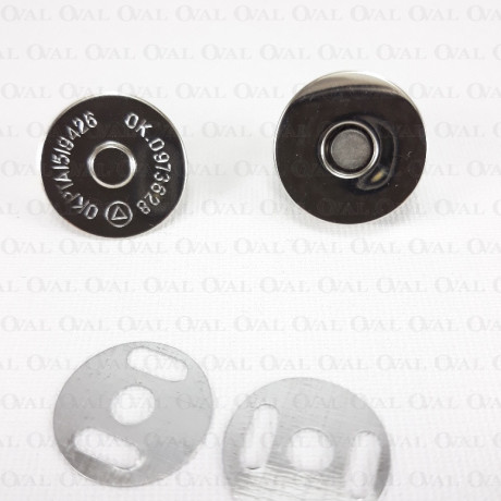 Silver magnetic clasp / 10 or 100 pcs 3865