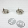 Silver magnetic clasp / 10 or 100 pcs 3865