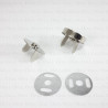 Silver magnetic clasp / 10 or 100 pcs 3865