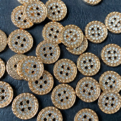 Guzik metalowy z dżetami 12mm/100szt 3871 Guzik metalowy z dżetami 12mm/100szt 3871