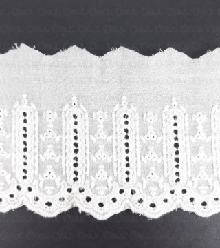 Koronka 80mm/1y  haft angielski 3082