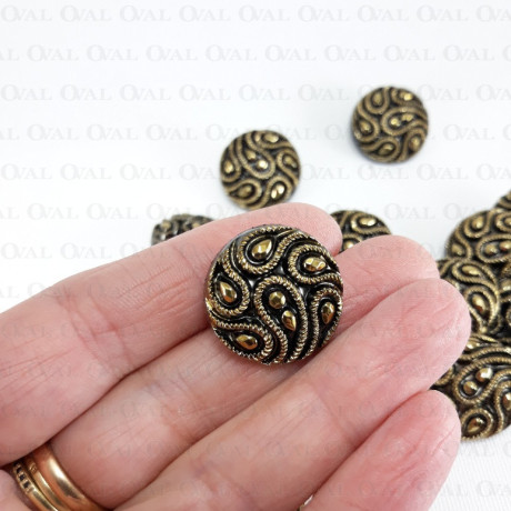 Guzik poliestrowy 21,5mm/10szt  3872