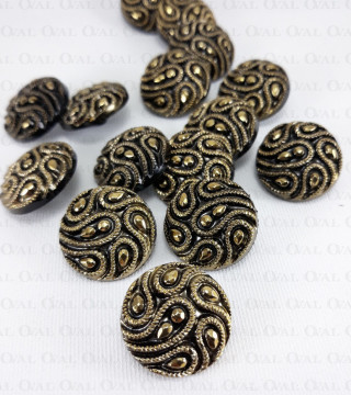 Polyester button 21.5mm/10pcs 3872