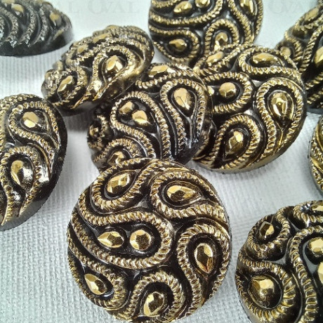 Polyester button 21.5mm/10pcs 3872