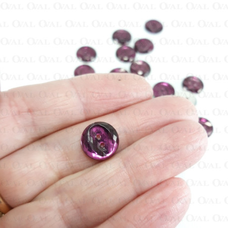 Guzik kryształek 11mm/10szt 3879