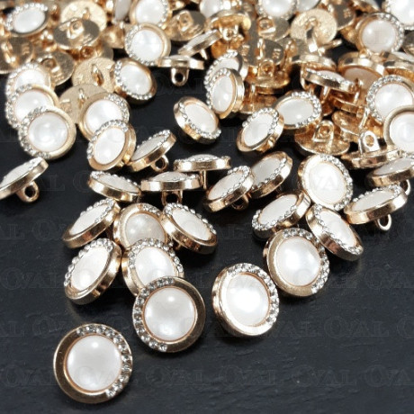 Metal button 12mm / 10 or 100 pcs 3888