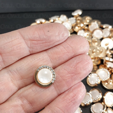 Metal button 12mm / 10 or 100 pcs 3888