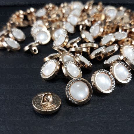 Metal button 12mm / 10 or 100 pcs 3888