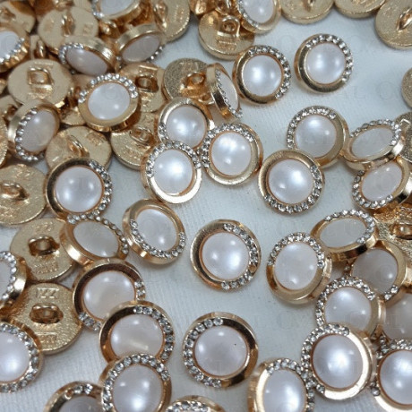 Metal button 12mm / 10 or 100 pcs 3888