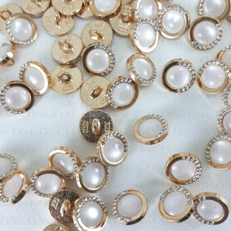 Metal button 12mm / 10 or 100 pcs 3888