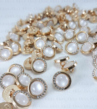 Metal button 12mm / 10 or 100 pcs 3888