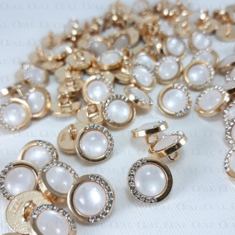 Metal button 12mm / 10 or 100 pcs 3888