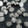 Metal button 12mm / 10 or 100 pcs 3889