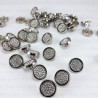Metal button 12mm / 10 or 100 pcs 3889