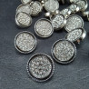 Metal button 12mm / 10 or 100 pcs 3889