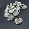 Metal button 12mm / 10 or 100 pcs 3889