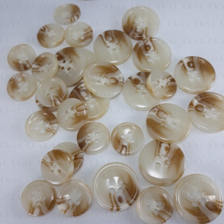 Guzik poliestrowy 15mm,20mm/200szt 3912