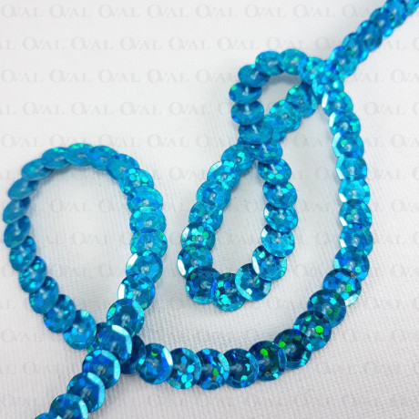 Cekiny  na taśmie 10yard  turkus  3915