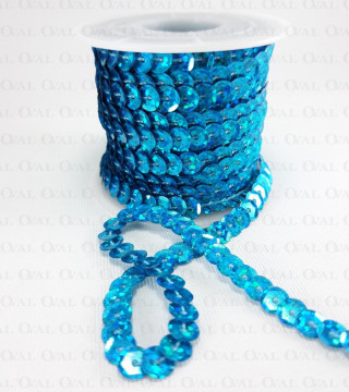 Cekiny  na taśmie 10yard  turkus  3915